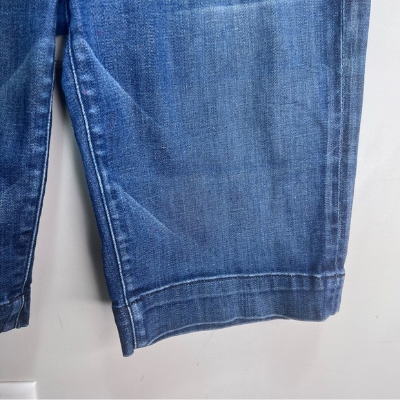 7 For All Mankind Blue Denim Shorts Size 28 - Picture 3 of 10